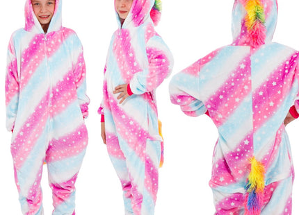 Onesie Kinderen | Eenhoorn | Maat 130/140 | Multicolor