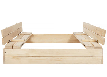 Zandbak - Met Deksel - Met Bank - Inclusief Gronddoek - 150 x 150 CM