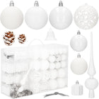 Kerstballen & Piek | 101 Stuks | Wit