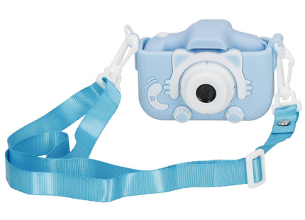 Digitale Camera - Kindercamera - Kindvriendelijk - Kitten - Blauw -40MPX