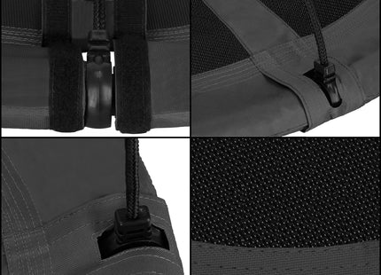 Nestschommel | Kinderschommel | Ø110 CM | Max 150 KG | Zwart/Grijs