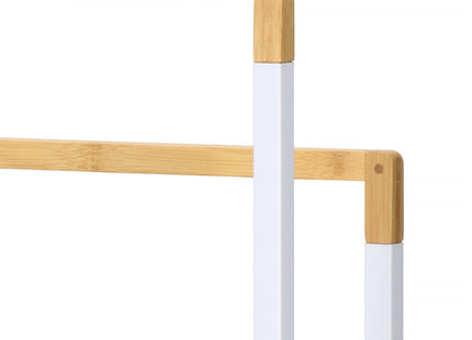 Handdoekrek | Metaal/Hout | Staand | Wit