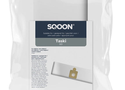 SQOON® Stofzuigerzakken 5x Geschikt voor Taski GO / Blue Vac 11 / DiBO Piccolo