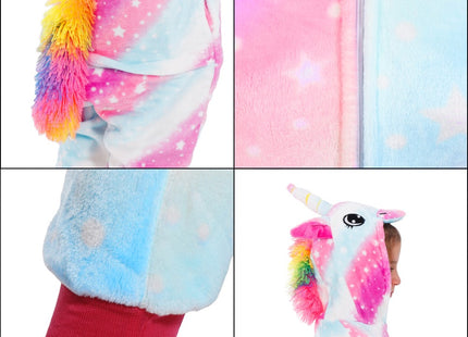 Onesie Kinderen | Eenhoorn | Maat 110/120 | Multicolor