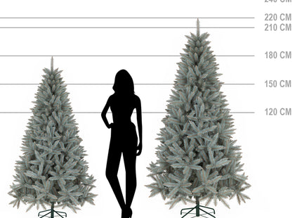 Kunstkerstboom | Kerstboom | Zilvere Kaukasische Spar | 180 cm | 507 Takken