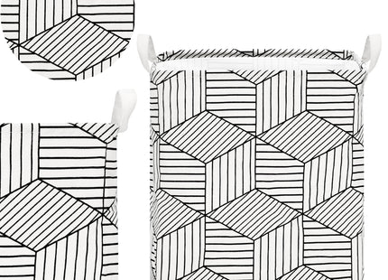 Opbergmand - Speelgoedmand - Kledingmand - Organizer - Handvatten - Konijn - Wit - Zwart