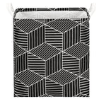 Opbergmand -  Speelgoedmand - Kledingmand - Organizer - Handvatten - Zwart - Wit