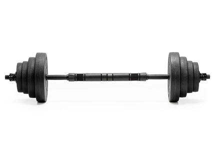 Dumbellset - 20 KG - Halter Verlengstuk - Verstelbaar - Complete Set - Thuis Sporten - Zwart