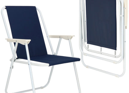 Campingstoel | Kampeerstoel | Vouwstoel | Visstoel | Inklapbaar | Marineblauw
