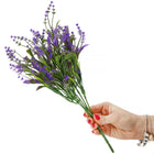 Kunstbladeren - Lavendel - Boeket - 5 Takken - Paars - 35 cm