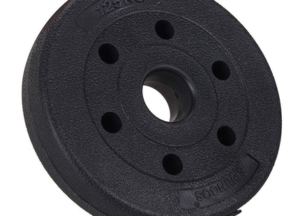 Halterschijf | Halterschijven | Bitumen | Gewichten | 1 x 1.25 kg | Kunststof | Zwart