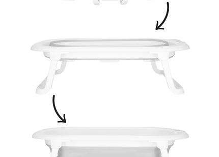 Opvouwbaar Baby Bad - Opvouwbaar - Draagbaar - Met Stop - Thermometer - Kussen - Tot 12 Maanden - 40 L - Wit - 79 x 49 x 22 cm