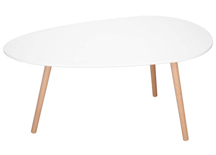Salontafel - Scandinavische Stijl - Woonkamer - Eetkamer - Driehoekig - Wit - 100x50 cm