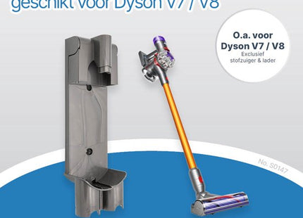 SQOON® Wandhouder Geschikt voor Dyson V7 & V8 Series – Vervangt 967741-01 - Laadstation
