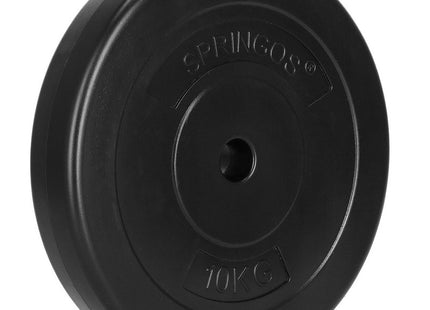 Halterschijven | 2 x 10 kg | Kunststof | Zwart