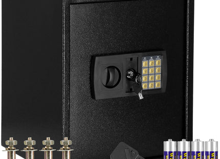 Kluis | Cijferslot | Kluisje met Cijferslot | Gepantserd | 41,5 x 35 x 31 cm | Zwart