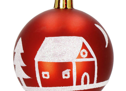 Kerstballen | 42 Stuks | 3/4/5/6 cm | Rood/Goud