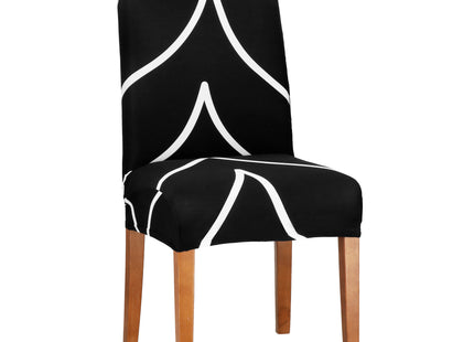 Stoelhoes - Voor Eetkamerstoelen - Met Stretch - Zwart/Wit