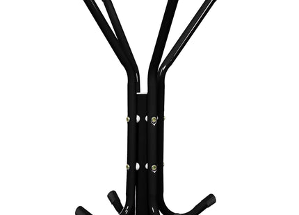 Staande Kapstok | Metaal | 12 Haken | Garderobe Kapstok | Zwart | 177 cm