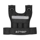 Gewichtsvest - Verzwaard Vest - Trainingsvest - Crossfittvest - Reflectie - Hardlopen / Cardio - Verstelbaar - 20 Kg - Zwart