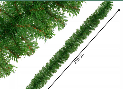 Kerstslinger | 2,7 m | Metaal | Kunststof | Groen