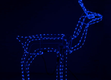 Rendier | Beweegbaar Hoofd | 288 LED Lampjes | Blauw