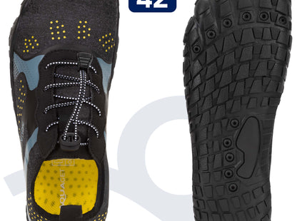 Waterschoenen - AQUA Shoes - Sneldrogend - Rubber - Unisex - Zwart/Blauw - Maat 42