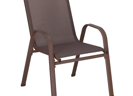 Tuinstoel | Tuinstoelen | Tuinstoel Buiten | Staal | Textiel | 4 Stuks