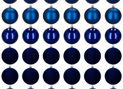 Kerstballen | 36 Stuks | 6,5 cm | Marineblauw