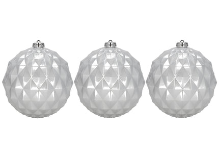 Kerstballen | 6 Stuks | 15 cm | Zilver