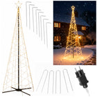 Galaxy LED Kerstboom - Vlaggenmast Verlichting - Inclusief Mast - 3 Meter - Warm wit - 480 LED - Ø 96cm