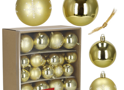 Kerstballen | 36 Stuks | 8 cm | Goud