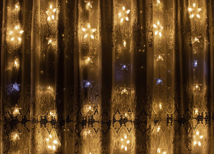 Kerstverlichting Sterrengordijn | 180 LEDs | Warm Wit/Koel Wit