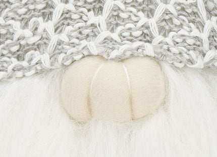 Kerstkabouter - Gnome - Gnoom - Kerstversiering - Zittend - Wit - 40 cm