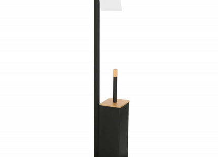 Toiletbutler | Toiletrolhouder | Toiletborstel met houder | Toiletaccessoire | Zwart