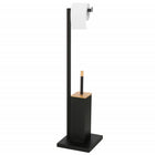 Toiletbutler | Toiletrolhouder | Toiletborstel met houder | Toiletaccessoire | Zwart