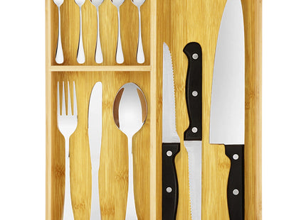 Bestekbak - Bestekhouder - Bestek Organizer - Bamboe - 40x30x5 cm