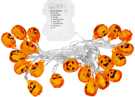 Halloween Decoratie - Lichtslingers - Verlichting - Pompoenen - 20 Led