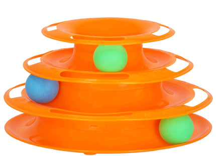 Kattenspeelgoed |Kattenspeeltjes | Kattenballentoren | Dierenspeelgoed |  Multicolor