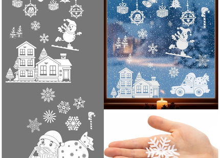 Raamstickers – Kerst – Kerst Stickers – Raamstickers Kinderen – Kerstversiering voor Binnen – Kerstdecoratie – 21 stuks