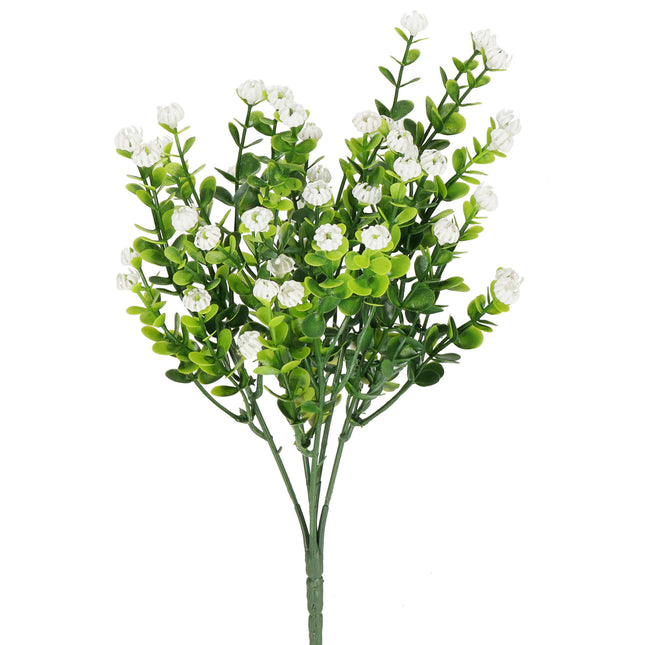 Kunstplant - Kunstbladeren- Sierboeket - Takken - Bloesem  - 33 cm
