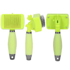 Slicker | Zelfreinigende | Hondenborstel | Kattenborstel | RVS | Groen