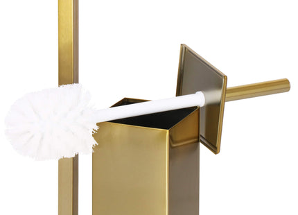 Toiletbutler | Toiletrolhouder | Toiletborstel met houder | Toiletaccessoire | Goud