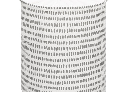 Opbergmand - Speelgoedmand - Kledingmand - Organizer - Handvatten - Grijs - Wit