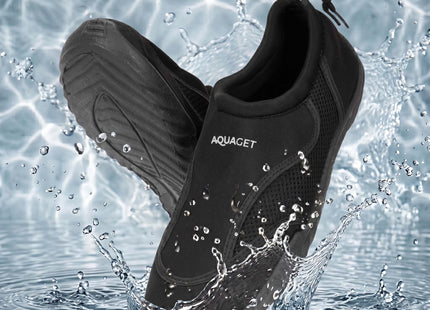 Waterschoenen - AQUA Shoes - Sneldrogend - Rubber - Unisex  - Zwart - Maat 45