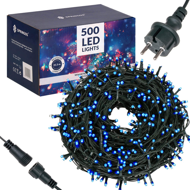 Kerstboomverlichting | Met 500 LED Lampjes | 30 M | Blauw