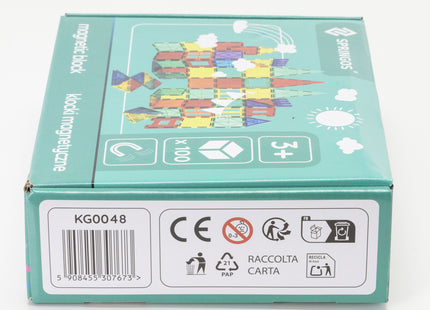 Springos® Magnetisch speelgoed - Speelgoed Kasteel - 100 Stuks - Montessori speelgoed - Speelgoed kinderen