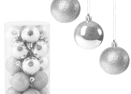 Kerstballen | 20 Stuks | 4 cm | Zilver