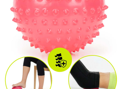 Massage Bal - Triggerpoint Bal - Met Pomp - Massage - Massage Accessoires - Roze - 20 cm