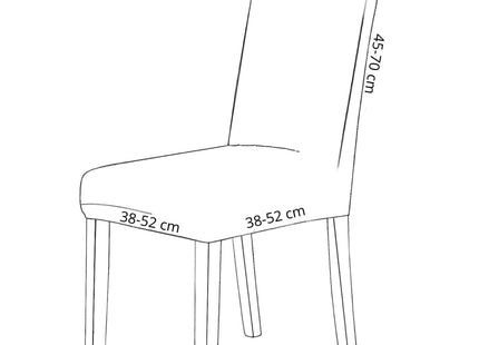 Stoelhoes - Voor Eetkamerstoelen - Met Stretch - Zwart/Wit